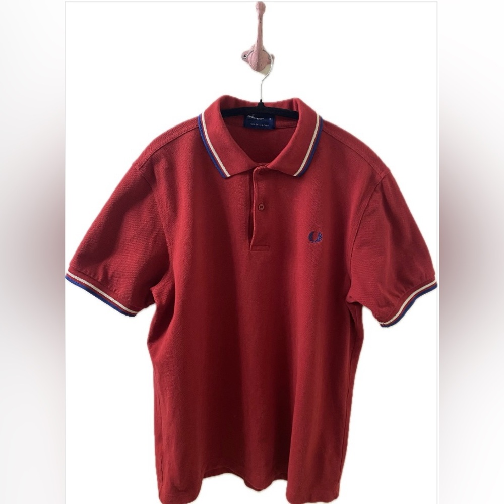 Fred Perry Red Polo Shirt